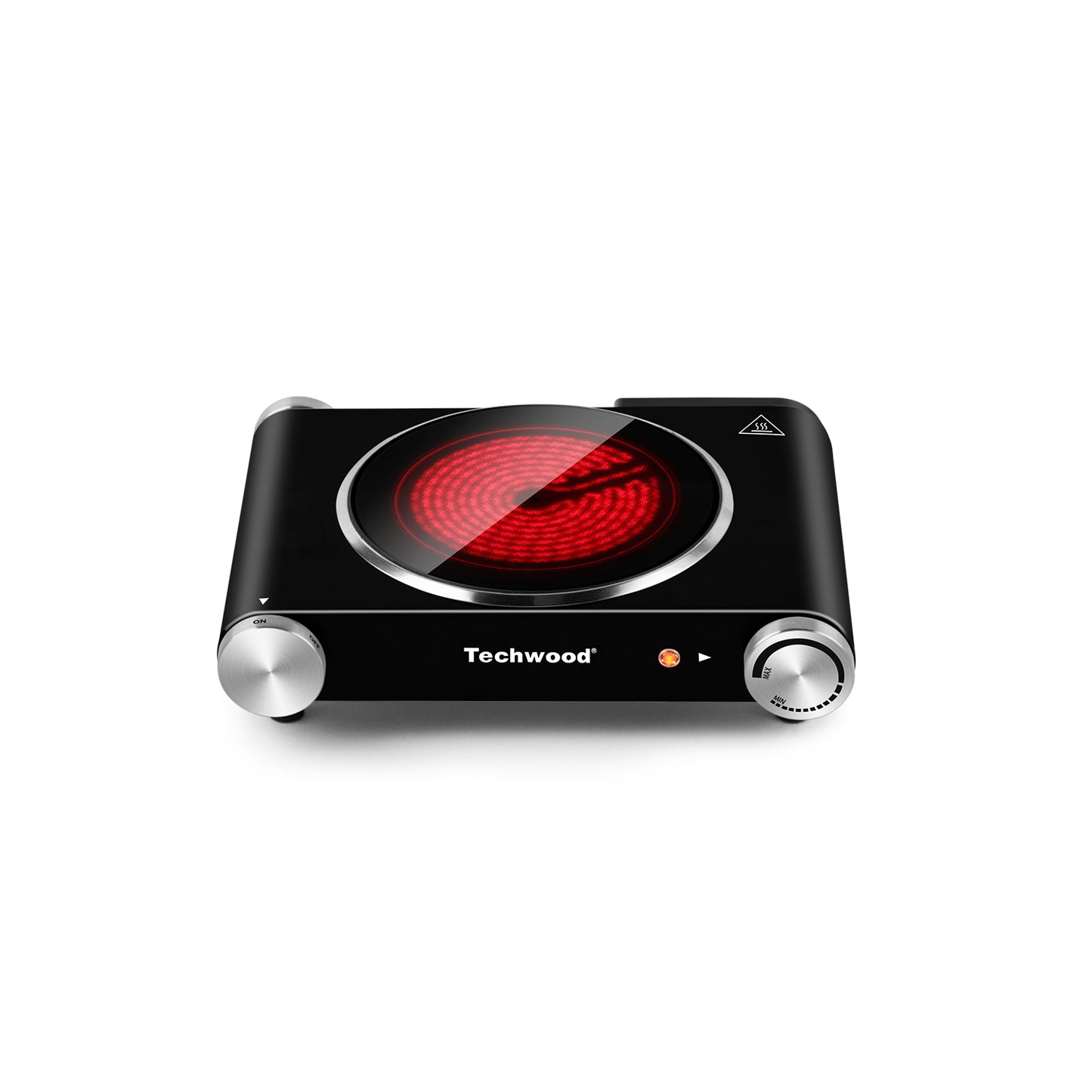 Techwood 1200W Infrared Ceramic Single Hot Plate(Black)