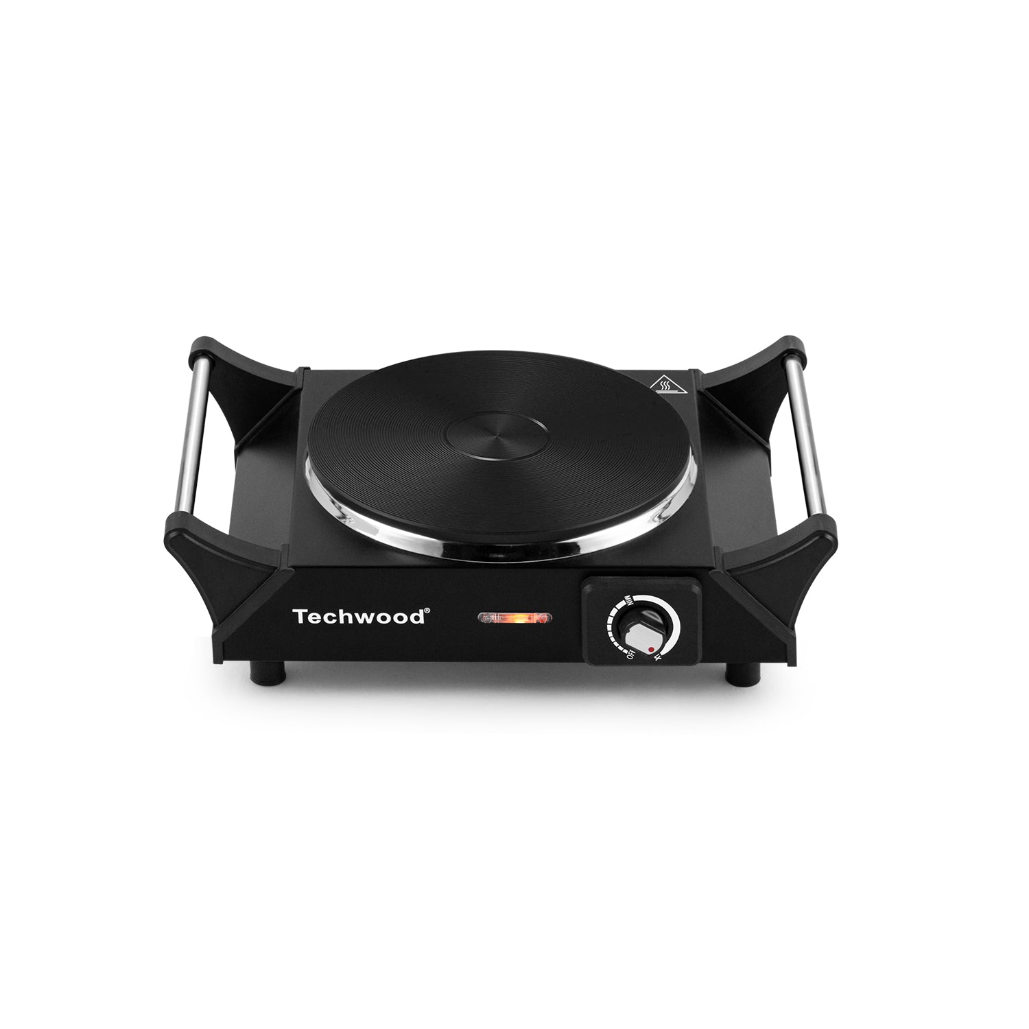 Techwood 1500W Stainless Steel Single Hot Plate with Stay Cool Handle(