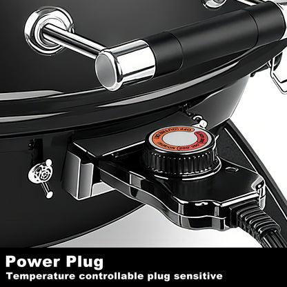 Techwood Electric BBQ Grill, Double Layer Design, Portable Removable Grill,1600WTabletop Grill, Indoor/Outdoor Electric Grill for Indoor & Outdoor Use(Black)