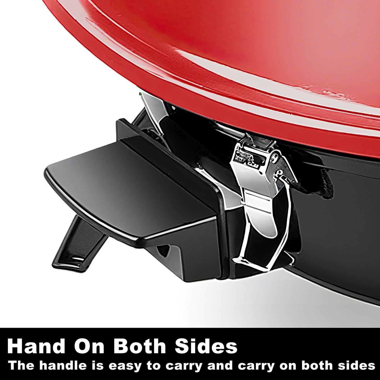 Techwood Electric BBQ Grill,1600WTabletop Grill, Double Layer Design, Portable Removable Grill, Indoor/Outdoor Electric Grill for Indoor & Outdoor Use(Red)