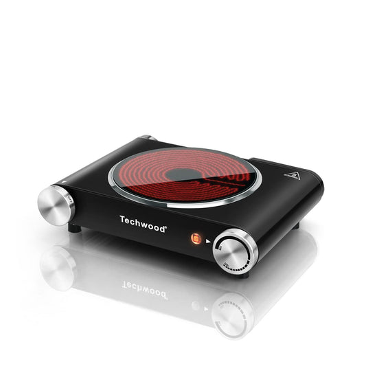 SP Techwood 1200W Infrared Ceramic Single Hot Plate(Black)