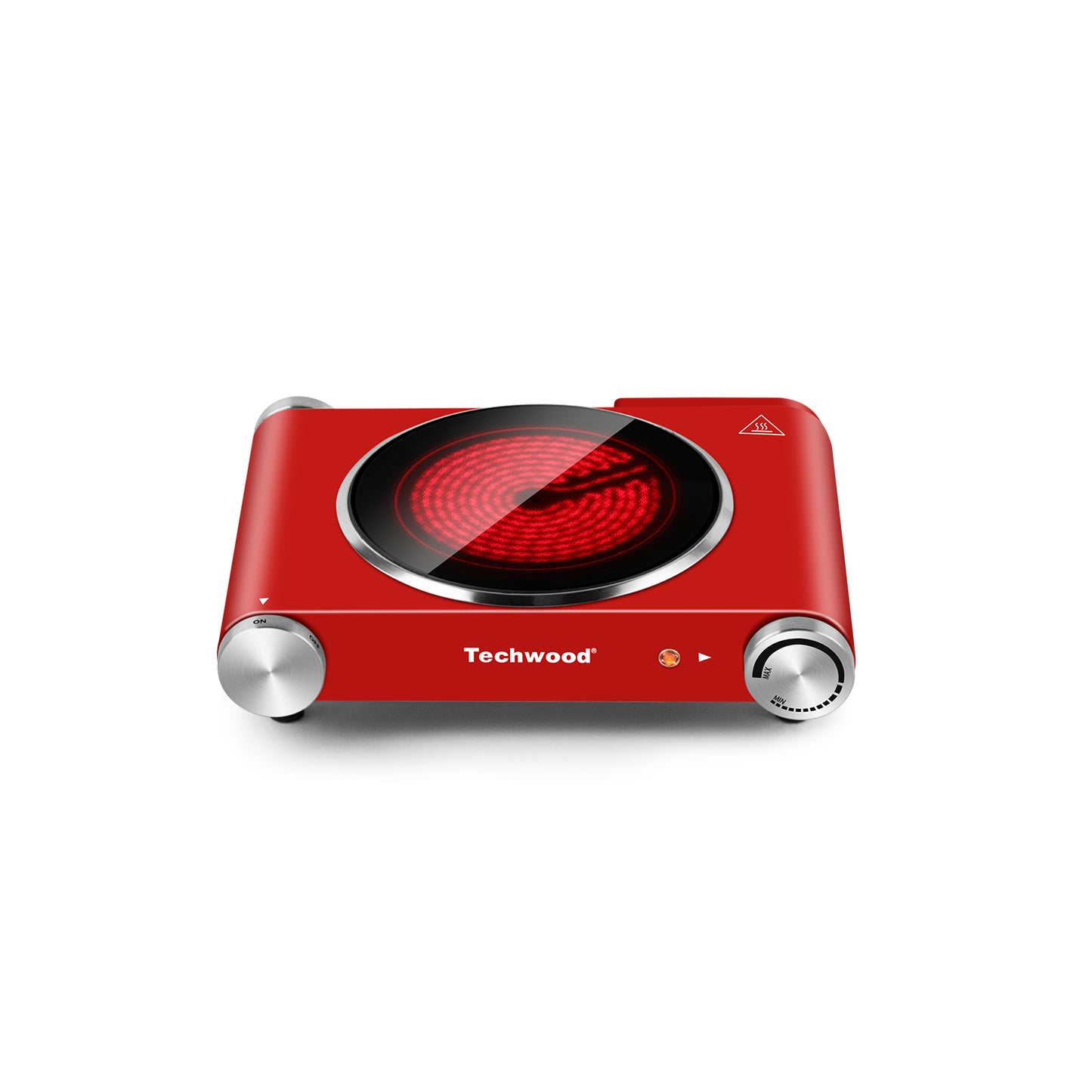 Techwood 1200W Infrared Ceramic Single Hot Plate(Red)