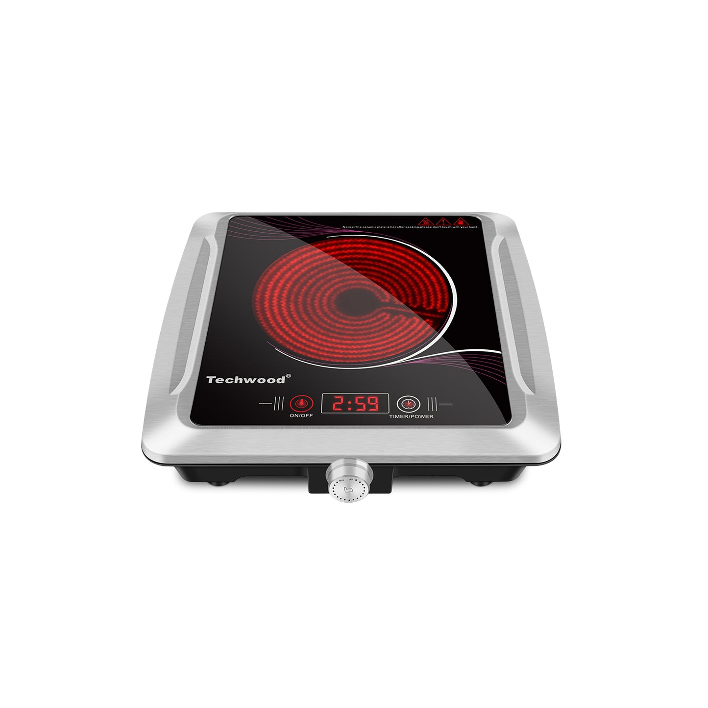 Techwood 1500W Countertop Infrared Ceramic Hot Plate