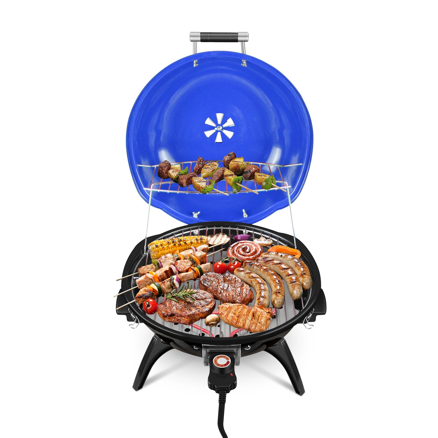 Electric BBQ Grill Techwood 15-Serving Indoor/Outdoor Electric